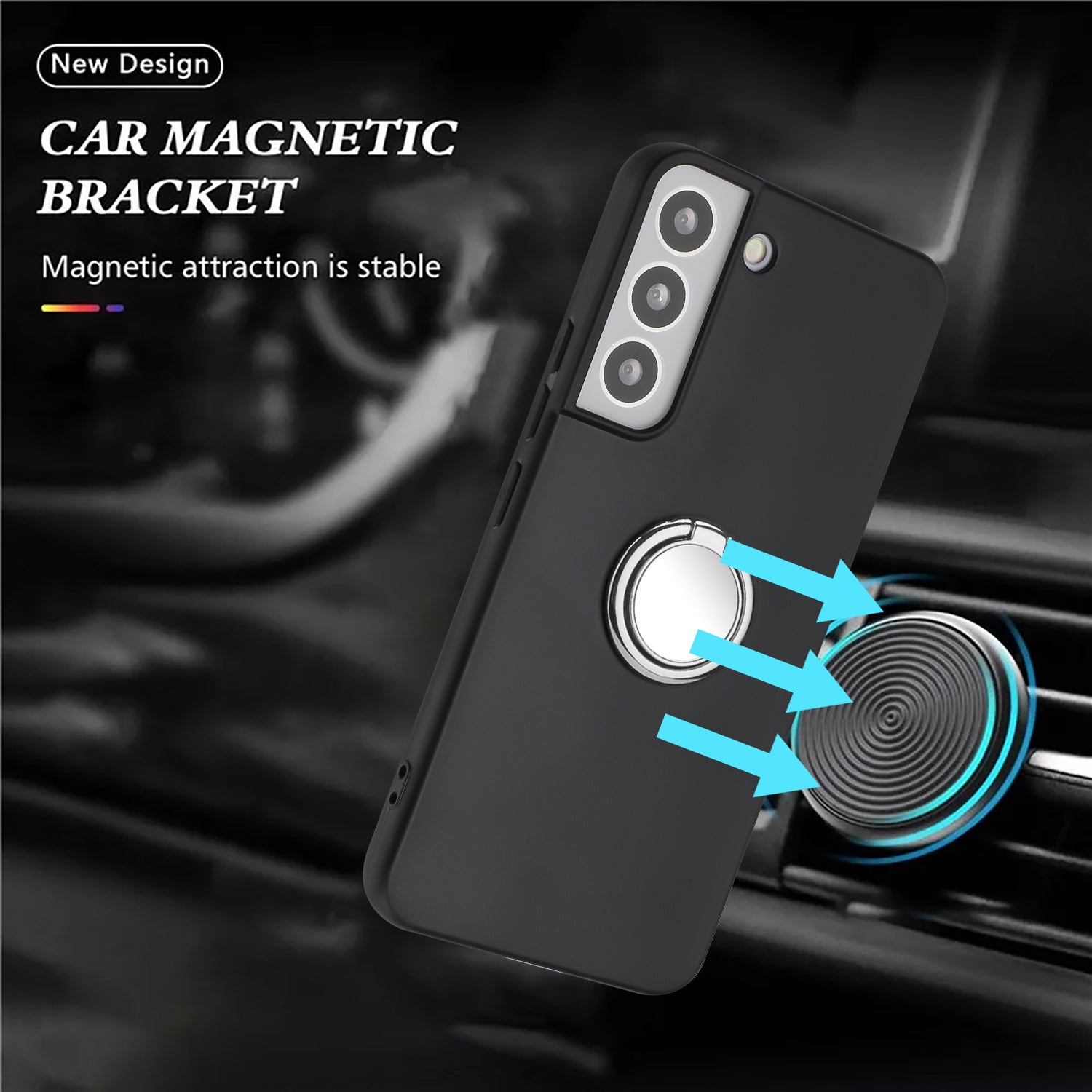 Ring Kickstand TPU Cover for Samsung Galaxy S21 FE 5G Matte Phone Case Support Car Magnet Mount Ring Kickstand TPU Cover for Samsung Galaxy S21 FE 5G Matte Phone Case Support Car Magnet Mount